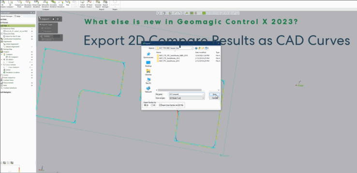 Control X 2023 以CAD格式导出2D比较数据